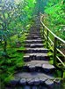 Garden stairs rustic stone with one handrails.jpg